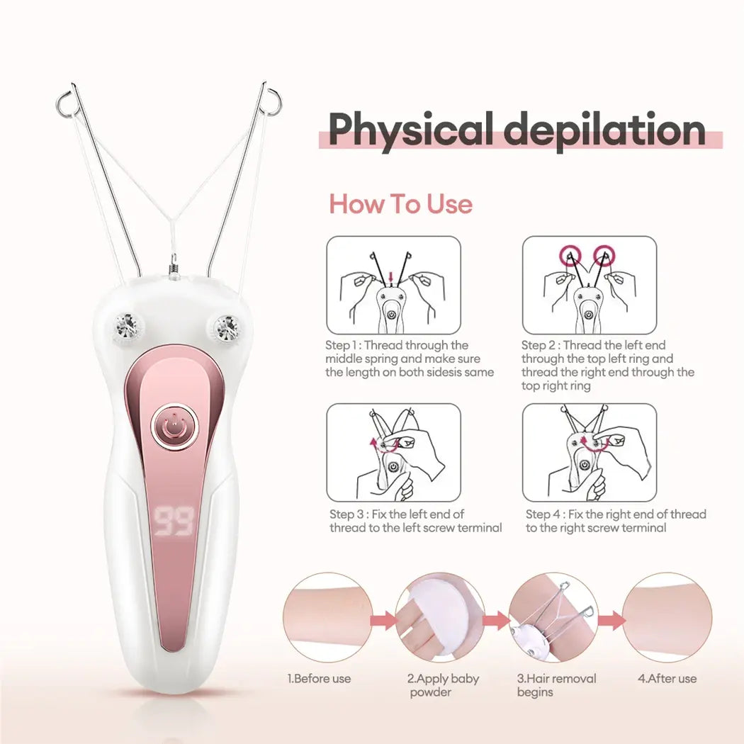 Thread Epilator For Women - Pure Radiance Beauty