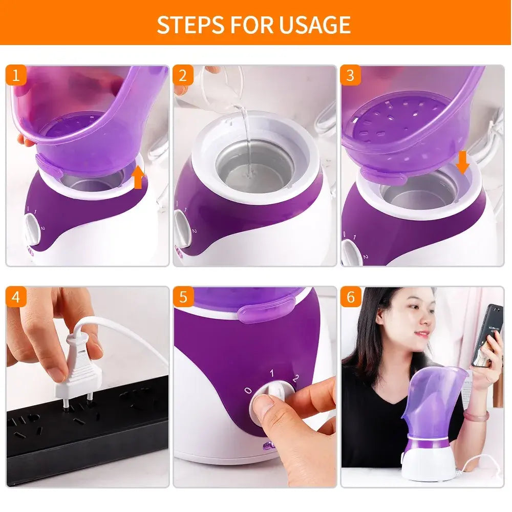 Portable Mini Facial Steamer - Pure Radiance Beauty