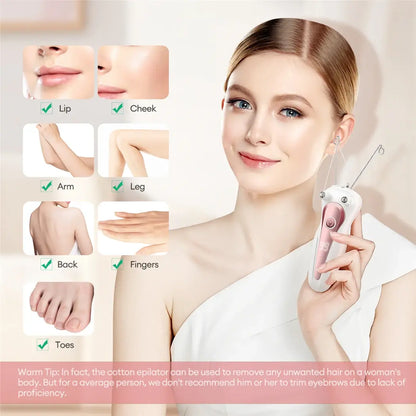 Thread Epilator For Women - Pure Radiance Beauty